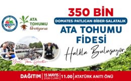 KDZ. EREĞLİ BELEDİYESİ, 350 BİN ATA TOHUMU FİDESİNİ HALKLA BULUŞTURUYOR