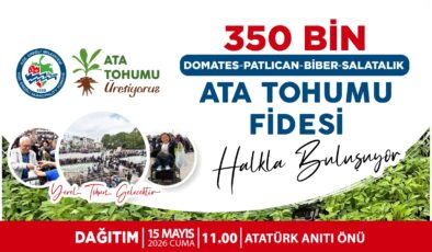 KDZ. EREĞLİ BELEDİYESİ, 350 BİN ATA TOHUMU FİDESİNİ HALKLA BULUŞTURUYOR