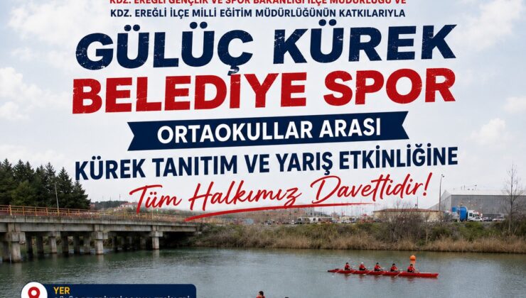 GÜLÜÇ’TE SPORUN HEYECANI SUYLA BULUŞUYOR