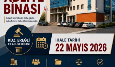 VEKİL BOZKURT ADLİYE EK BİNASI İHALESİNİN TARİHİNİ DUYURDU!