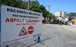 EREĞLİ ASFALTLANIYOR