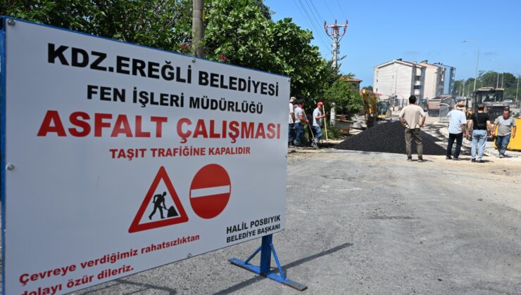 EREĞLİ ASFALTLANIYOR