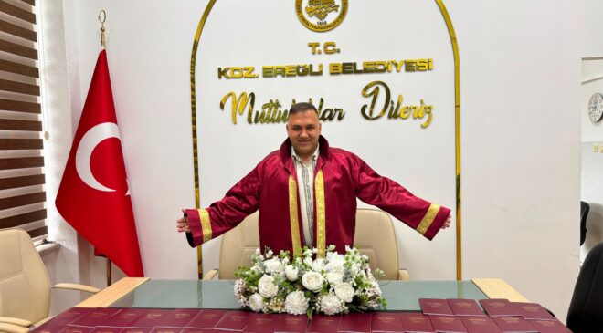 1 GÜNDE 38 ÇİFT EREĞLİ’DE DÜNYAEVİNE GİRDİ