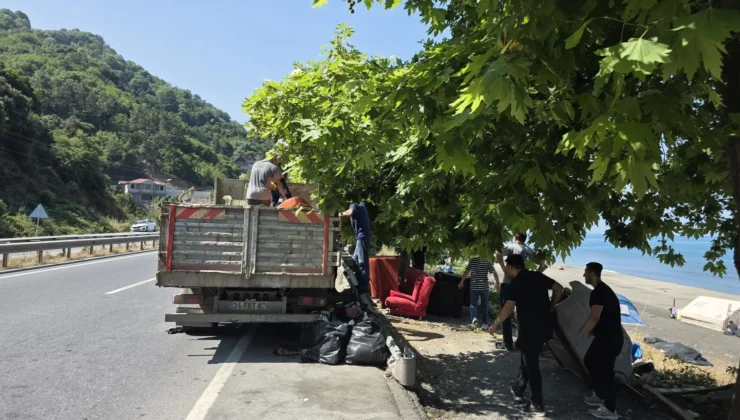 EREĞLİ’DE PLAJDAKİ ÇADIR VE BARAKALAR KALDIRILDI