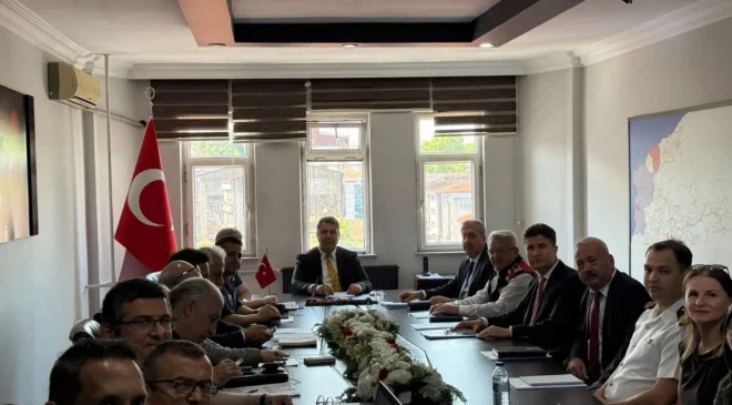 ORMAN YANGINLARIYLA MÜCADELE TOPLANTISI YAPILDI
